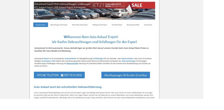 AutoAnkauf Starnberg:  Wir Kaufen Gebrauchtwagen und Unfallwagen Für den Export