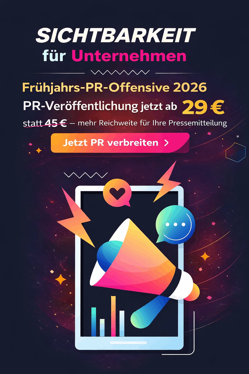 Jetzt Pressemitteilung veröffentlichen – Mehr Reichweite und Sichtbarkeit im Internet